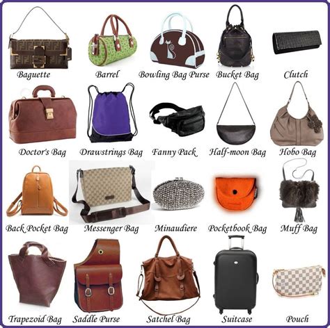 list of bag names.